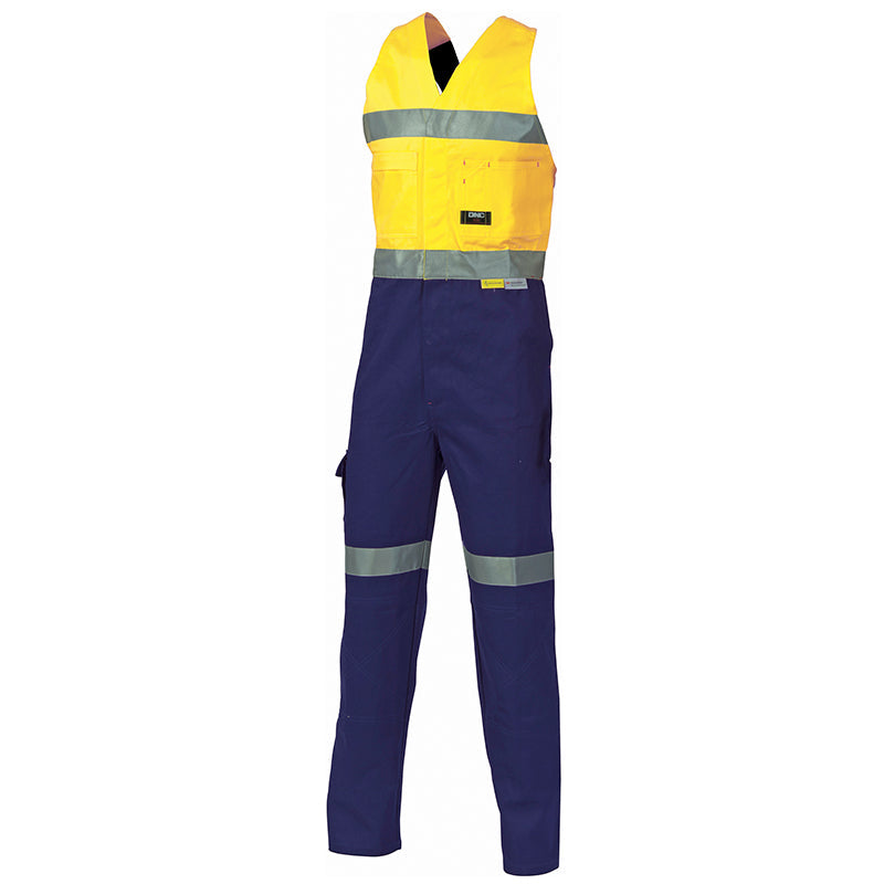 3857 DNC COTTON DRILL ACTION BACK OVERALL TAPE