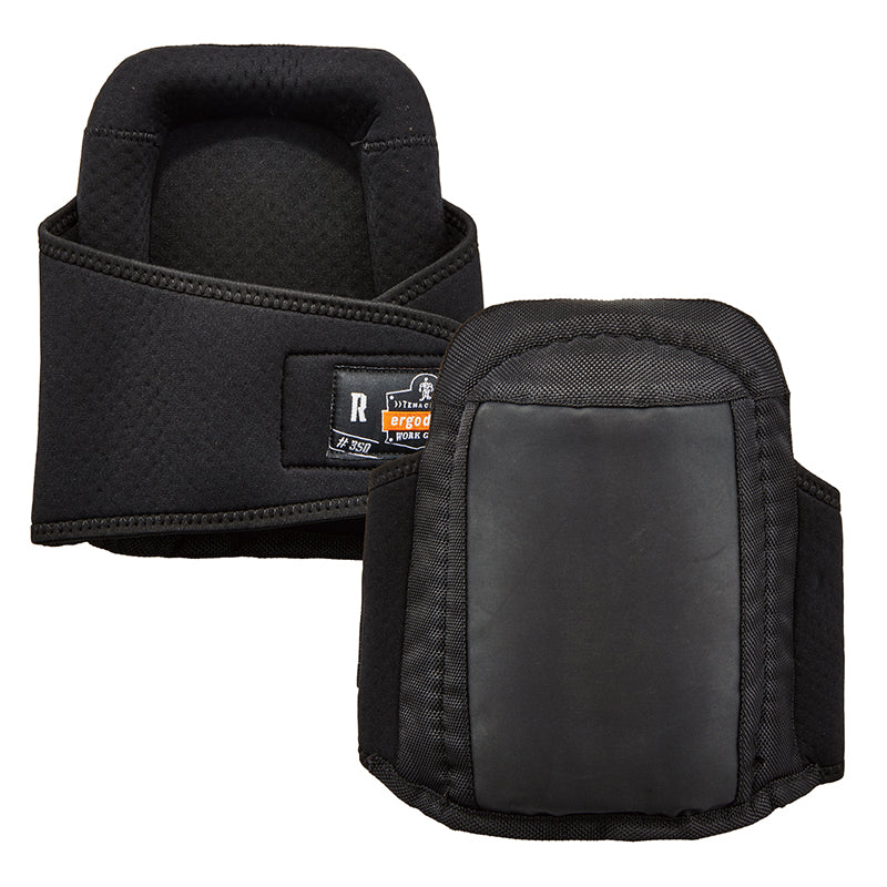 350 ERGODYNE PROFLEX GEL FOAM KNEE PAD, LONG SOFT CAPS – BLACK