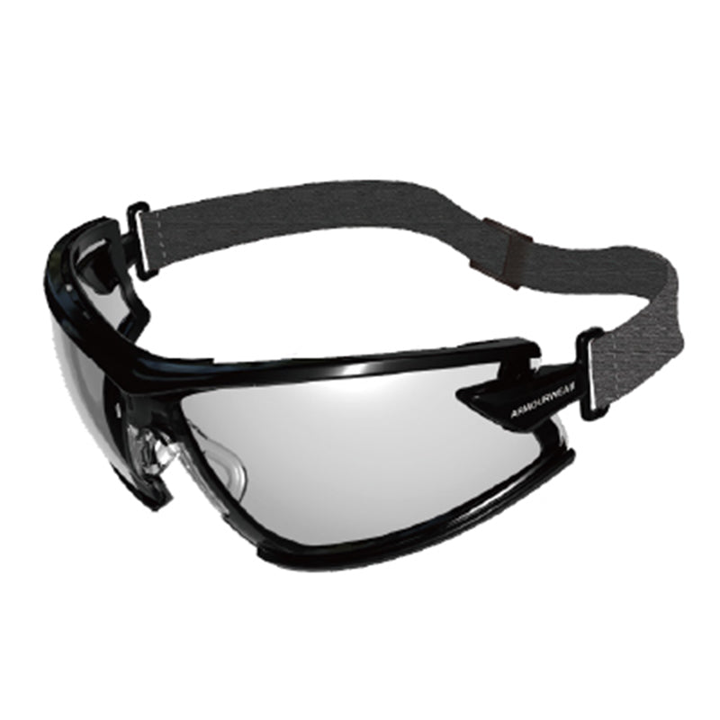 19405SF ARMOURWEAR RAPPER CLEAR LENS ANTI FOG SAFETY GOGGLES FOAM + STRAP