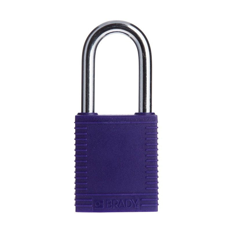 853204 BRADY SAFETY PADLOCK PURPLE 38mm SHACKLE KEYED DIFFERENTLY