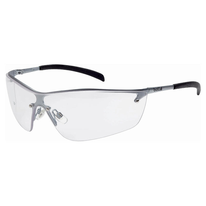 1676101 BOLLE SILIUM PLUS PLATINUM CLEAR LENS SAFETY GLASSES