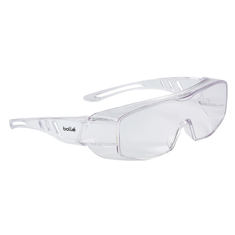 1680501 BOLLE OVERLIGHT II OTG CLEAR LENS SAFETY GLASSES