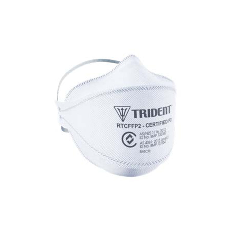 RTCFFP2 TRIDENT FLAT FOLD P2 NON-VALVED RESPIRATOR LEVEL 3 REGULAR BOX 20