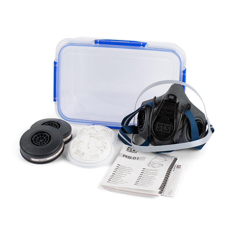 STS KIT RS01 TPE HALF MASK CA-A1/ P2 AGRICULTURAL & PAINT SPRAY RESPIRATOR KIT – MEDIUM