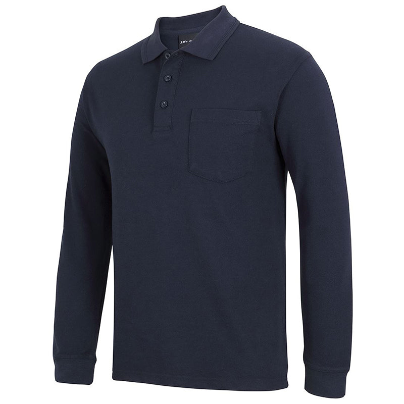 210PL JB POLO L/S WITH POCKET