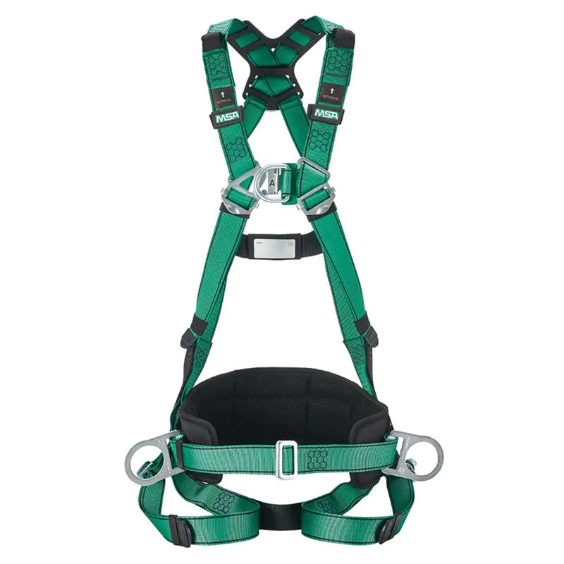 10205387 MSA V-FORM HARNESS (SIDE D RINGS & WAIST BELT) LARGE