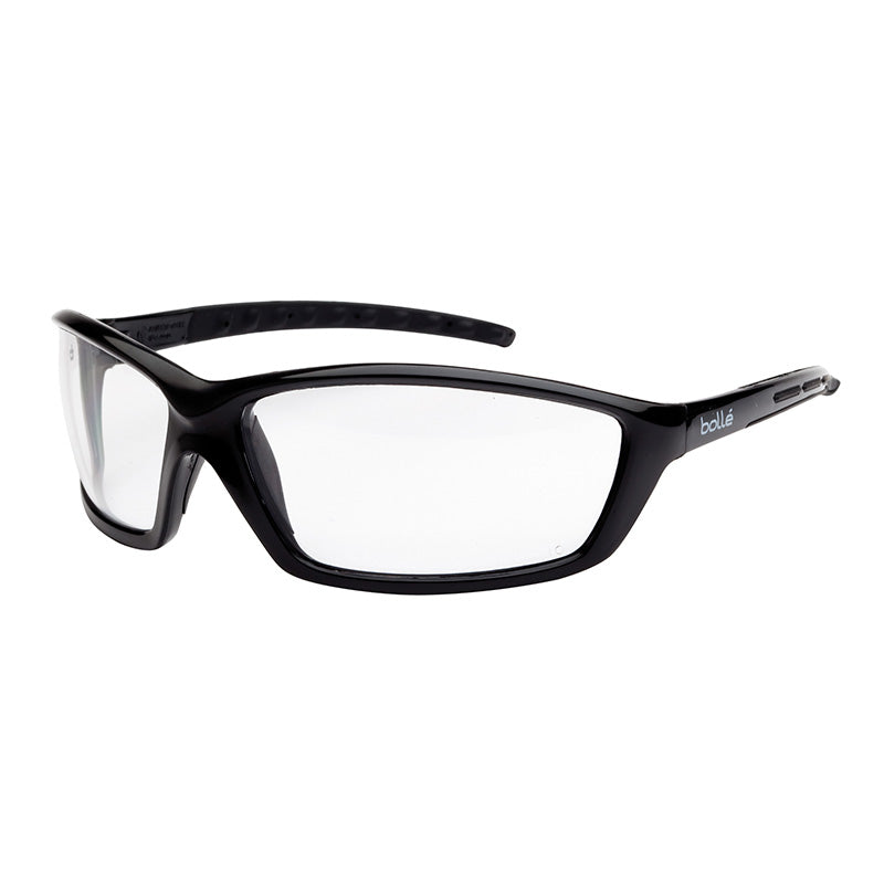 1626401 BOLLE PROWLER GLOSS BLACK FRAME CLEAR LENS SAFETY GLASSES