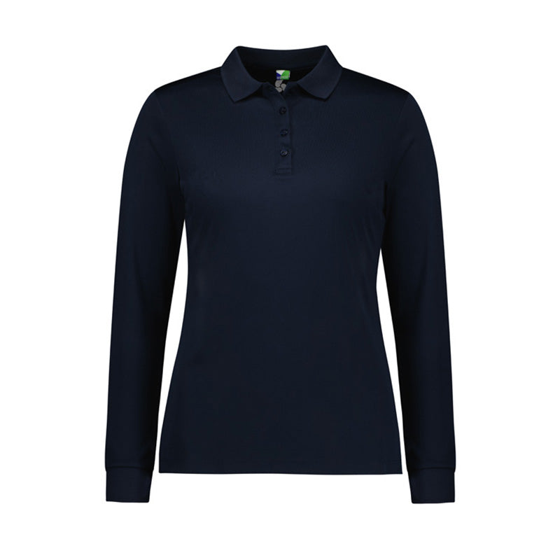 P206LL FASHION BIZ LADIES ACTION LONG SLEEVE POLO