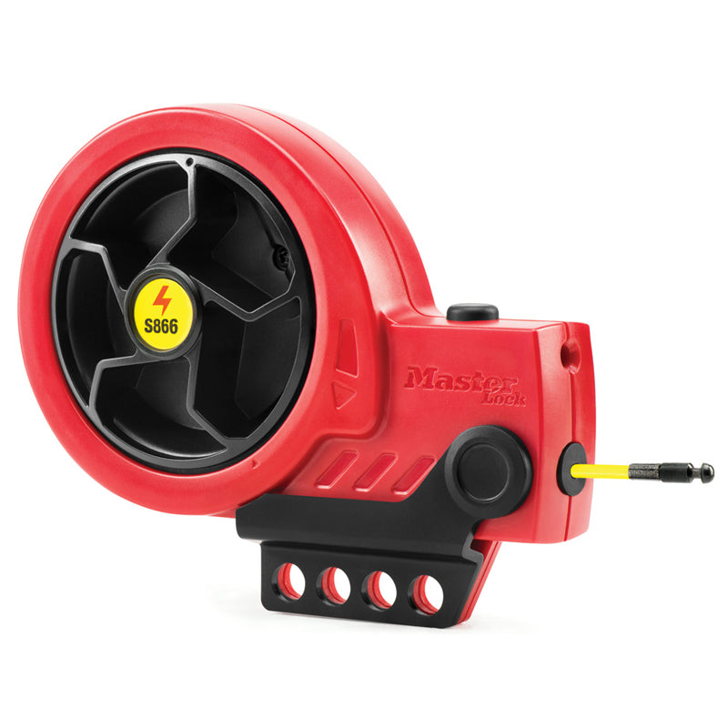 S866 MASTERLOCK RETRACTABLE CABLE LOCKOUT DEVICE WITH NYLON CORE CABLE