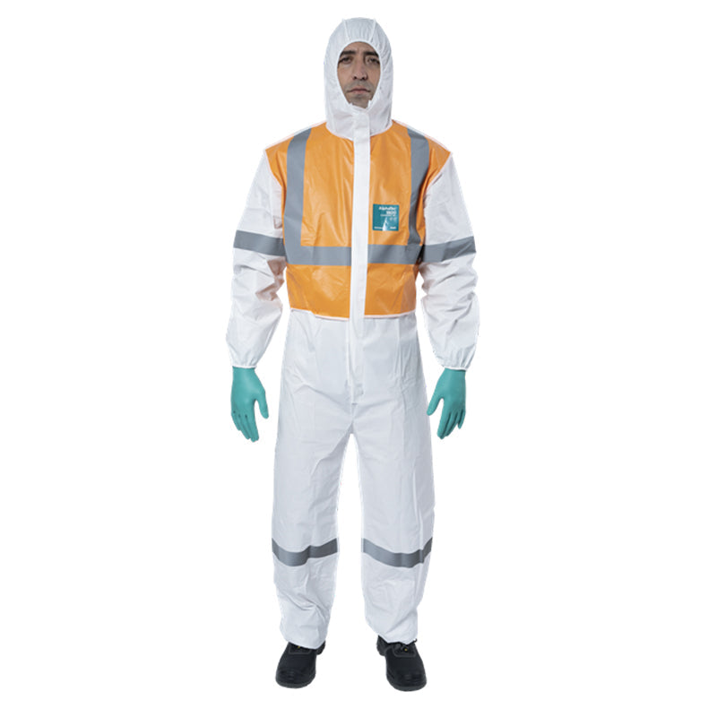 MG18-143BC ALPHATEC 1800BC – 143 DISPOSABLE COVERALL WITH REFLECTIVE TAPE