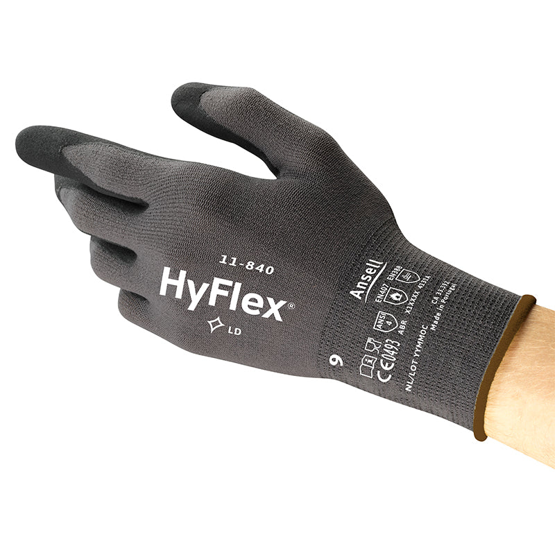 11-840i ANSELL HYFLEX GREY 4231 WITH FORTIX