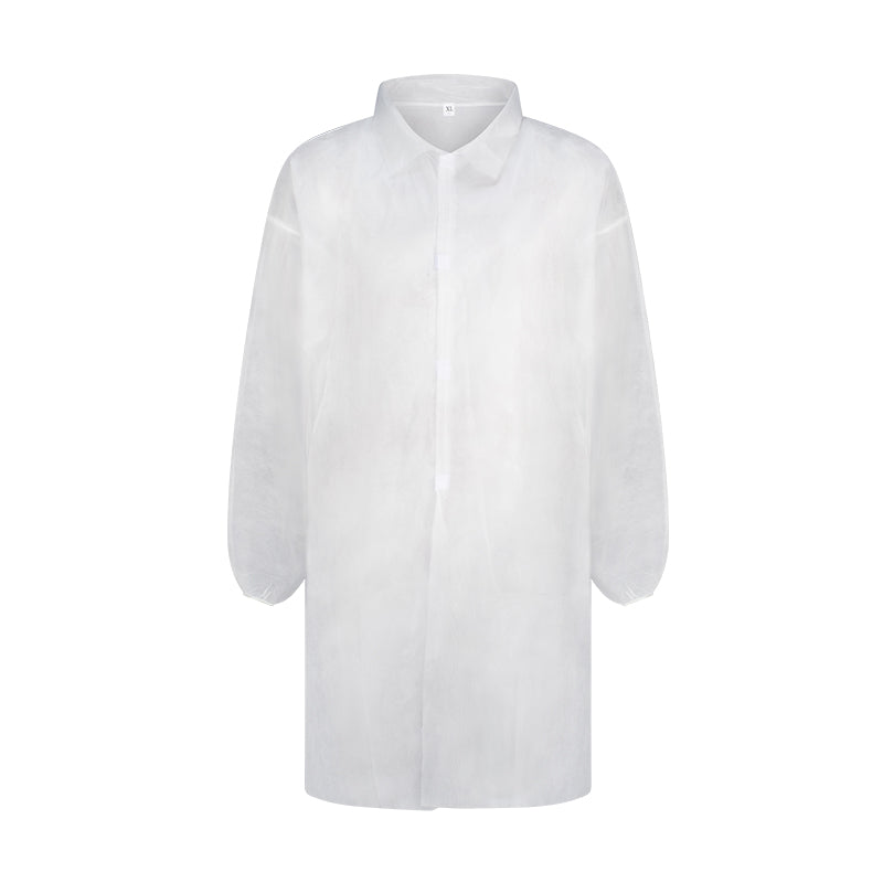 ARMOURWEAR HACCP 25GSM WHITE LAB COAT NO POCKET BX=50