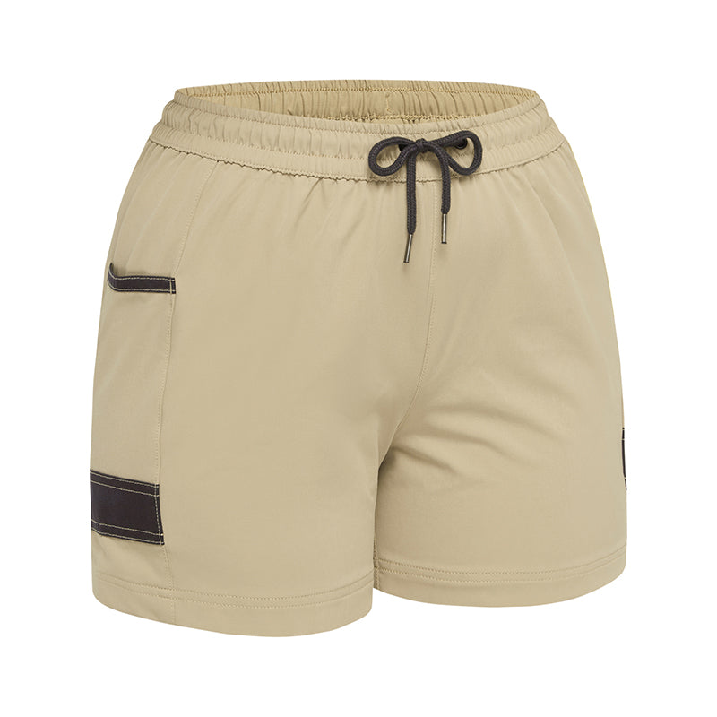 BSHL1331 LADIES FLX & MOVE 4-WAY STRETCH ELASTIC WAIST SHORT