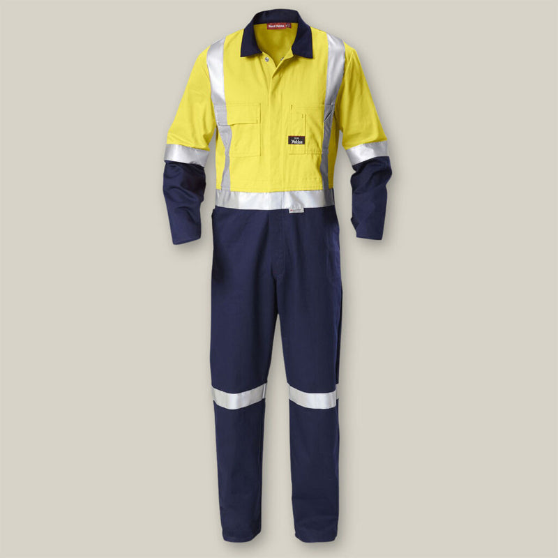 Y00262 HI VIS 2TONE DRILL COVERALL TAPED