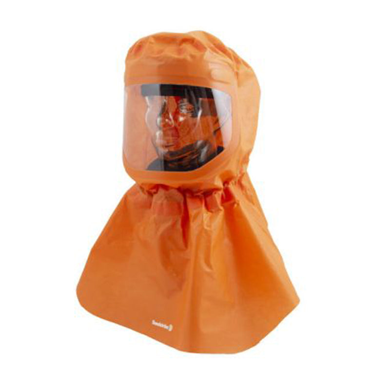 195-06380 SUNDSTROM SR602 MICROCHEM 4000 HOOD WITH HOSE ORANGE