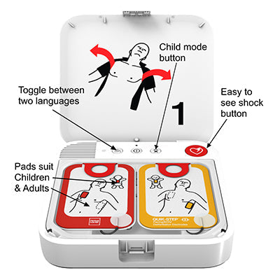 LIFEPAK CR2 ESSENTIAL SEMI AUTOMATIC DEFIBRILLATOR