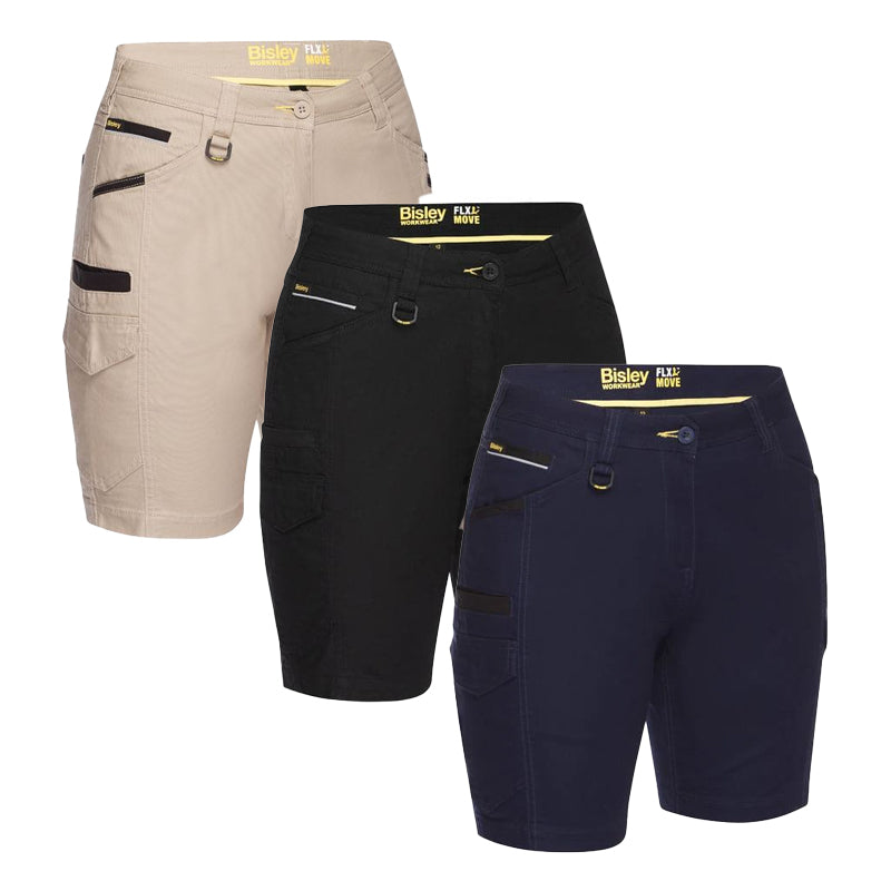 BSHL1044 WOMENS FLX N MOVE CARGO SHORT