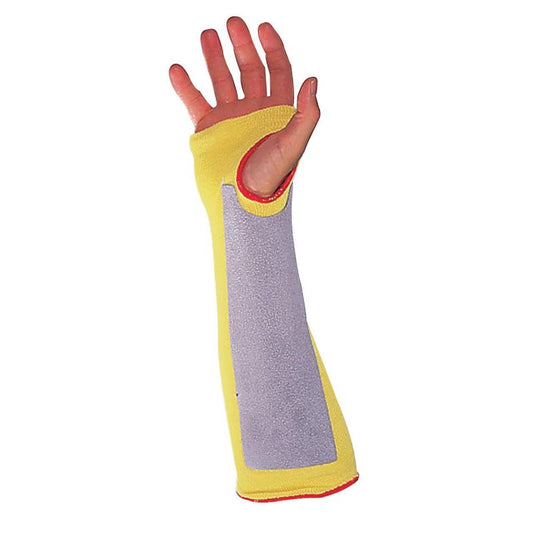 4150055 HONEYWELL KEVLAR SLEEVE 14″ WITH LEATHER REINFORCEMENT WITH THUMB HOLE