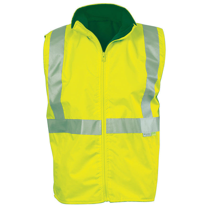 3865 HIVIZ WATERPROOF REVERSIBLE VEST W/TAPE & ZIP
