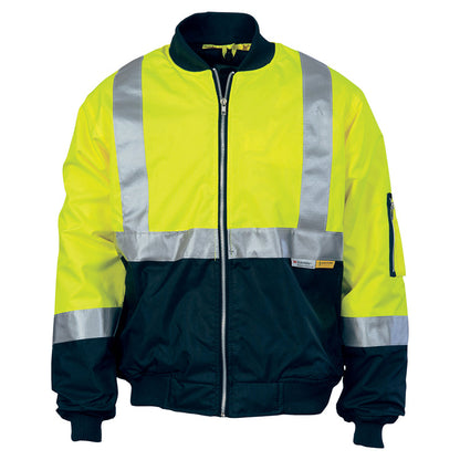 3862 2TONE HI VIZ FLYING JACKET WITH 3M TAPE