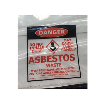 HDAR1000X1500 PAKAFLEX PRINTED ASBESTOS BAGS 1000mm x 1500mm PK50