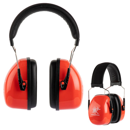 EM508 ARMOURWEAR PREMIUM RED OVERHEAD EARMUFFS 32dB CL5