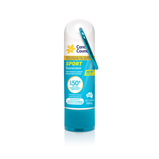 1267 CANCER COUNCIL SUNSCREEN  50ml EZI CLIP SPORT SPF50+