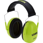 2600011 UVEX K JUNIOR EARMUFFS LIME SLC80 27dB