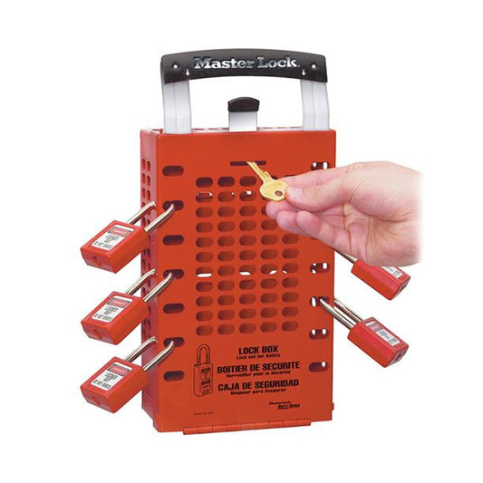 0503RED MASTERLOCK LATCH TIGHT GROUP LOCK BOX