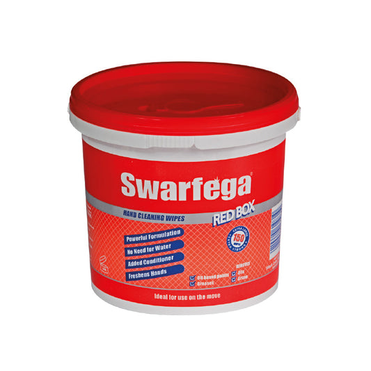 SRB150W DEB STOKO SWARFEGA RED BOX WIPES DEB CLEANSE BX=150