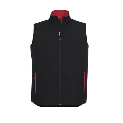 J404M GENEVA MENS VEST POLY SHELL FLEECE LINING