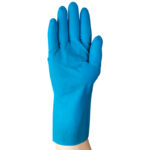 88-356 ALPHATEC BLUE UNLINED FOOD PROCESSING AND CHEMICAL GLOVE SIZE 9