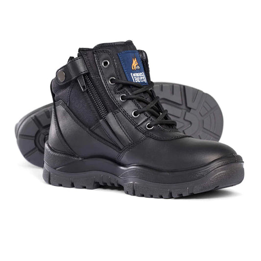 261020 MONGREL LACE UP ZIP SIDED BOOT TPU OUTSOLE ELECTRICAL HAZARD RESISTANT