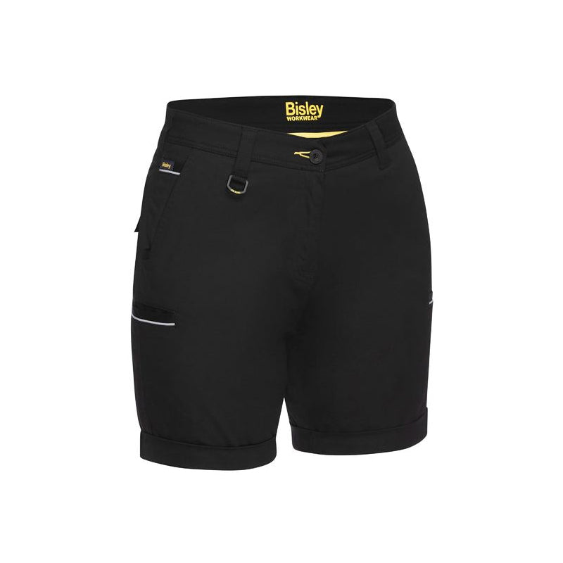 BSHL1015 BISLEY WOMENS STRETCH COTTON SHORTS