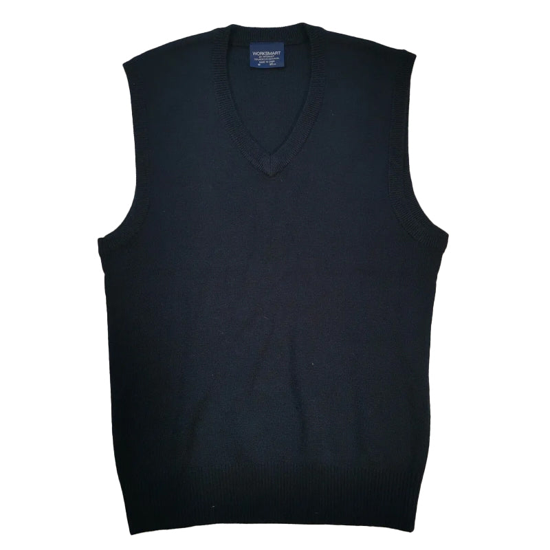V23SL-L  V NECK VEST 50% SWASH WOOL 50% ACR 26-28