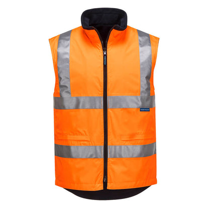 MV214 D/G WPROOF REVERSE FL/LINED VEST TAPED