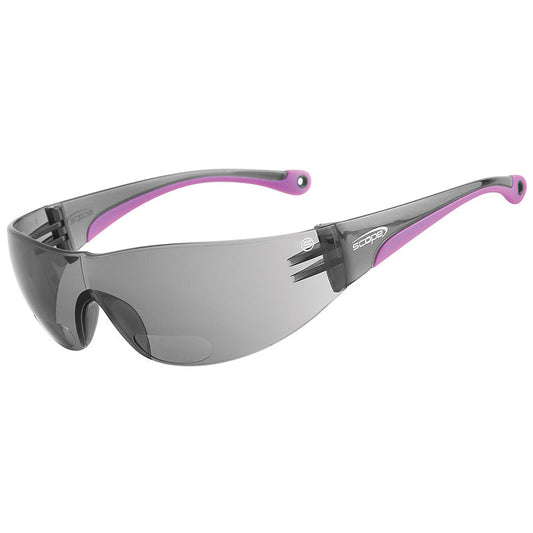 130S-1.0 SCOPE MAX VUE SMOKE +1.0 ANTI FOG ANTI SCRATCH LENS SAFETY GLASSES