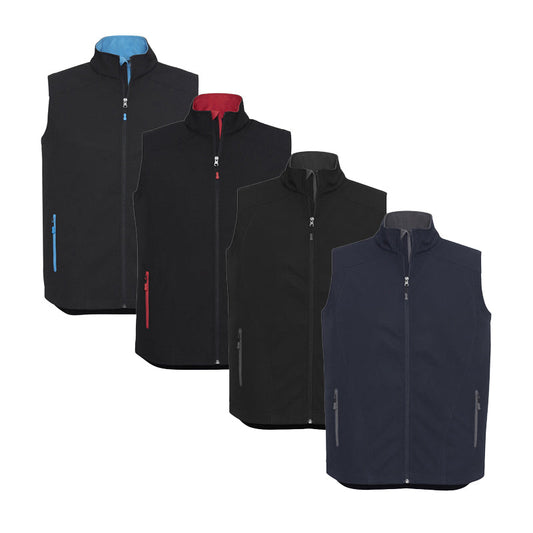 J404M GENEVA MENS VEST POLY SHELL FLEECE LINING