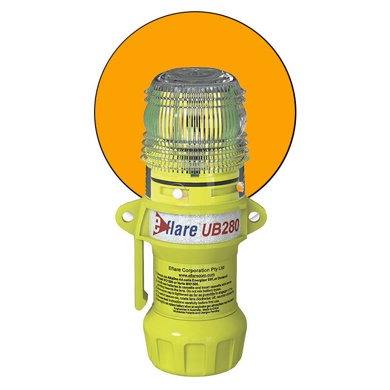 UB280A (AT280A) EFLARE BEACON STEADY ON OR FLASH AMBER 150mm