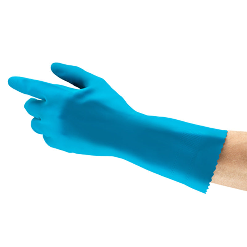 87-315 ANSELL ALPHATEC LATEX BLUE FLOCKLINED GLOVE 8