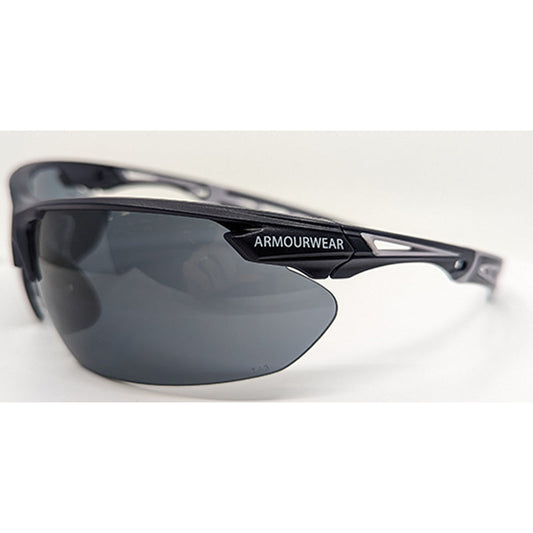 28953 ARMOURWEAR TRAX AF SMOKE LENS SAFETY GLASSES