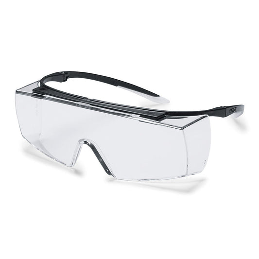 9169-945 UVEX SUPER OTG BLACK FRAME CLEAR LENS(9167-945) SAFETY GLASSES