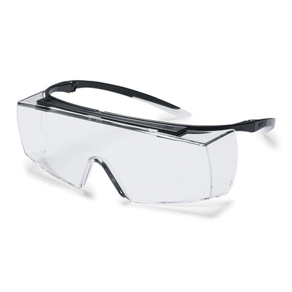 9169-945 UVEX SUPER OTG BLACK FRAME CLEAR LENS(9167-945) SAFETY GLASSES