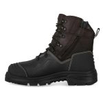 65-490Z OLIVER LACE UP ZIP SIDED BOOT 150mm CAUSTIC AND WATERPROOF LEATHER