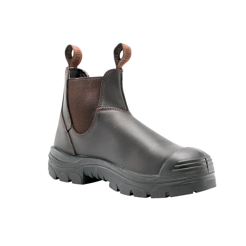 332101 STEELBLUE HOBART ELASTIC SIDE BOOT + BUMP CAP