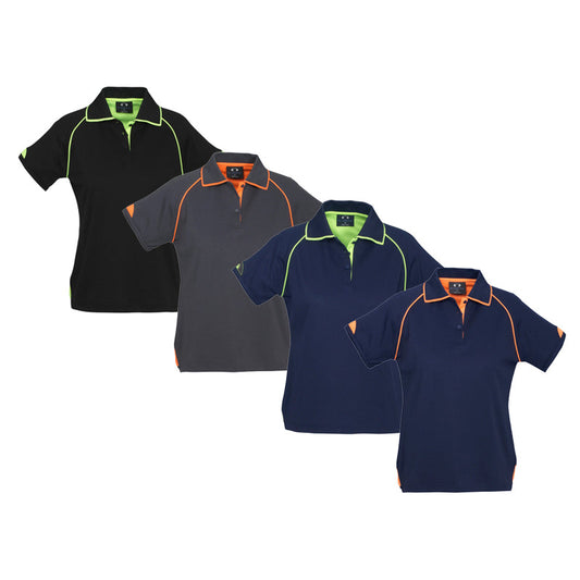 P29022 FUSION LADIES POLO SHORT SLEEVE