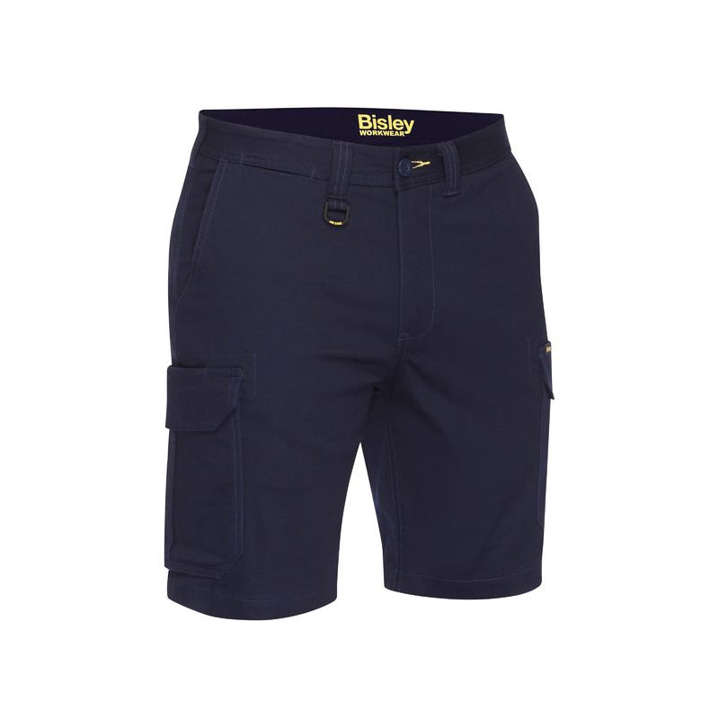 BSHC1008 BISLEY MENS STRETCH COTTON CARGO SHORTS