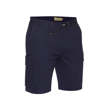 BSHC1008 BISLEY MENS STRETCH COTTON CARGO SHORTS