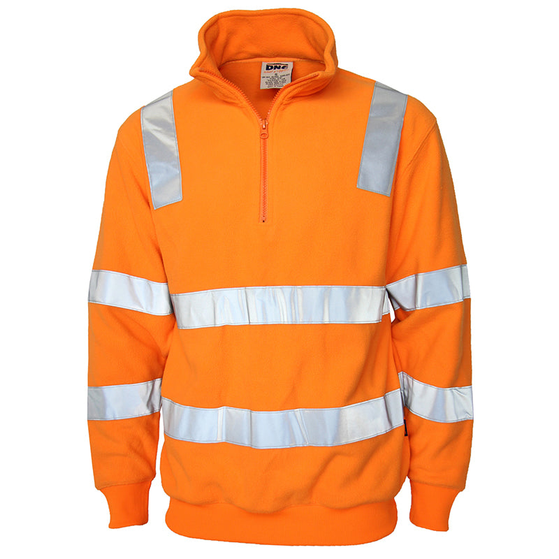 3731 DNC HIVIS VIC RAIL HALF ZIP POLAR FLEECE JUMPER