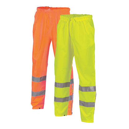 3872 DNC HI VIS RAIN PANTS WATERPROOF BREATHABLE TAPED